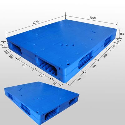 4-Way Entry Type Double Faced Stackable Plastic Pallets for Safe and Secure Storage