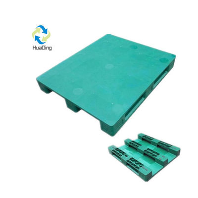 6T Static Load Four Way Entry Flat Plastic Pallets for Heavy Duty Warehouse Storage