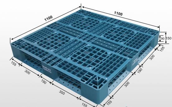 Dynamic Load 1.8T Euro Plastic Pallet for Non Wood Industry Storage and Transportation