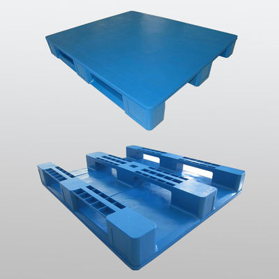 Blue Color 1T Warehouse Steel Reinforced Plastic Pallet for Racking System Requested