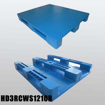 Blue Color 1T Warehouse Steel Reinforced Plastic Pallet for Racking System Requested