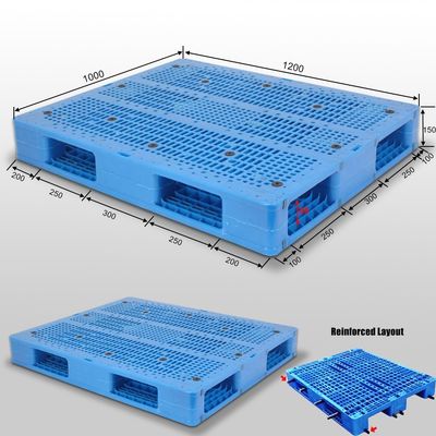 Large 1200x1000mm Heavy Duty Stackable Plastic Pallet with Antislip and 6T Static Load