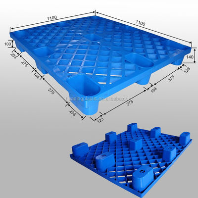 CE Certificate Nine Feet Plastic Pallet for Container Packing 4-Way Entry Type