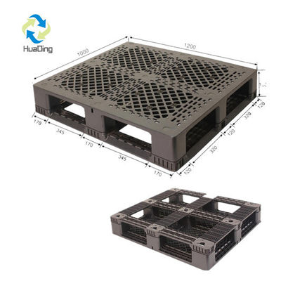 1200x1000x150mm Euro Pallet Black Plastic Pallets for Long-Lasting Performance