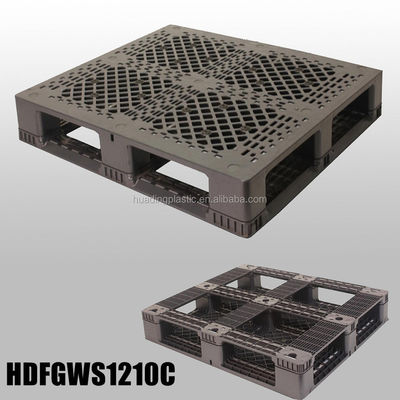 1200x1000x150mm Euro Pallet Black Plastic Pallets for Long-Lasting Performance