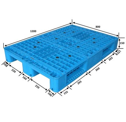 Stackable Plastic Cargo Pallet for Concrete Block Cold Storage Dynamic Load 1.5T
