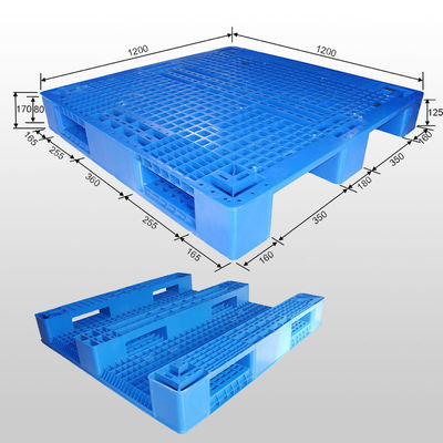 1200X1200 Heavy Duty Racking Plastic Pallet Made of HDPE Material for 4-Way Entry