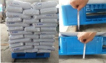 1200X1200 Heavy Duty Racking Plastic Pallet Made of HDPE Material for 4-Way Entry