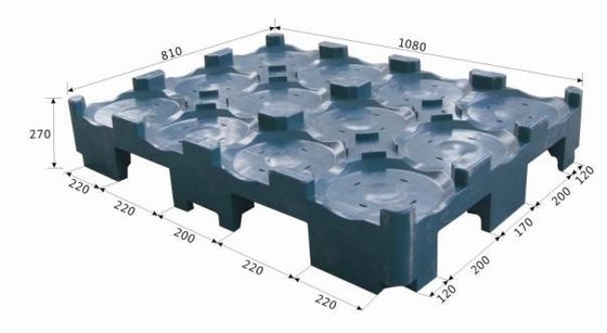 Virgin or Regrind HDPE Material 12 Barrels of 5 Gallon Water Bottles Plastic Pallet