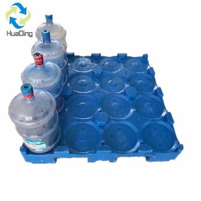 4T Load Capacity Plastic Pallet for Heavy Loading of 16 Barrels of 5 Gallon Water Bottles