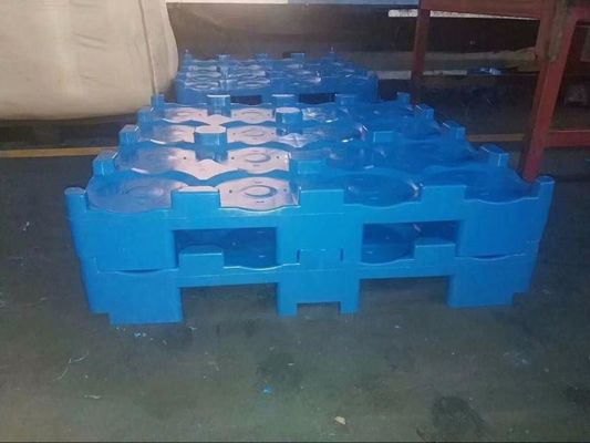 4T Load Capacity Plastic Pallet for Heavy Loading of 16 Barrels of 5 Gallon Water Bottles