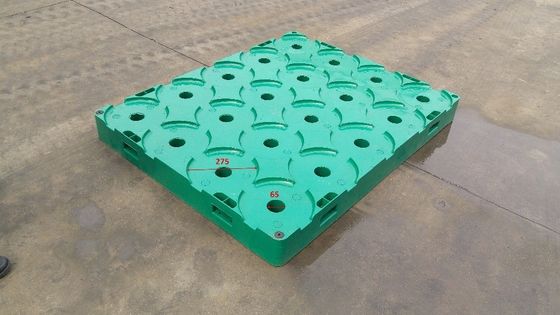 Water Industry Storage Plastic Pallet with 16kg Unit Weight and Space-Saving Design