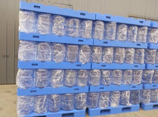 Water Industry Storage Plastic Pallet with 16kg Unit Weight and Space-Saving Design