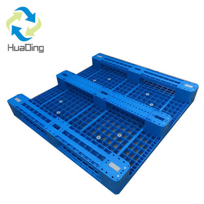 Anti-slip Single Faced HDPE Logistic Open Deck Plastic Pallet for Warehouse Storage