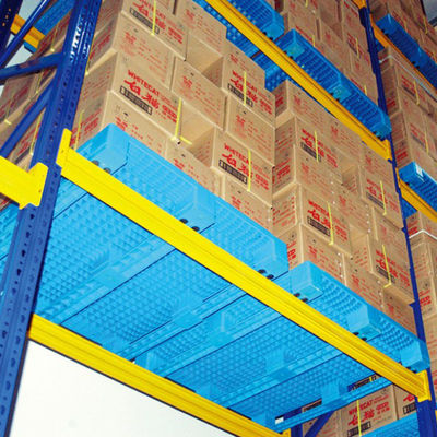 Anti-slip Single Faced HDPE Logistic Open Deck Plastic Pallet for Warehouse Storage