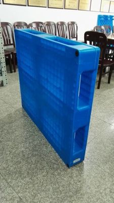 Single Faced Style Customized Color HDPE Heavy Duty 4-Way Plastic Pallets for Warehouse Storage