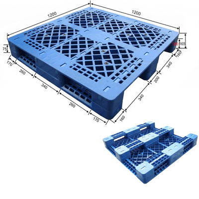 6T Static Load Euro Pallets Single Faced Plastic Pallets for Material Handling Needs