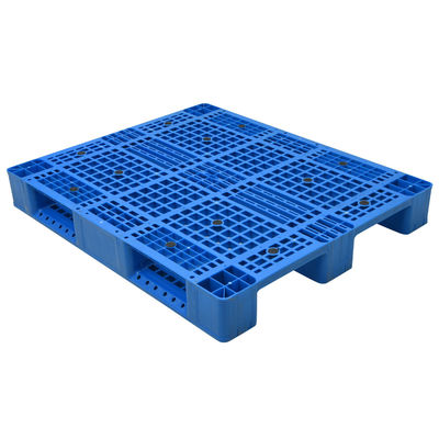 Blue/green Metal Reinforcement Euro Single Side Plastic Pallet for Warehouse Racking