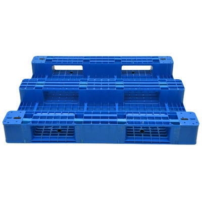 Blue/green Metal Reinforcement Euro Single Side Plastic Pallet for Warehouse Racking