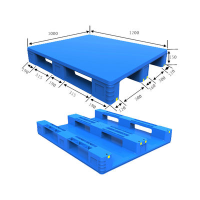Sturdy Plastic Container Storage Pallet with Dynamic Load of 1.5T and Anti-Slip Design