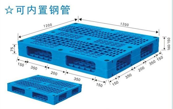 HUADING 1200*1200*150mm Heavy Duty Used Plastic Pallets for B2B International Trade