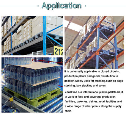 Static load 6T Heavy Duty Euro Prices Forklift Used Plastic Pallets Not for racking