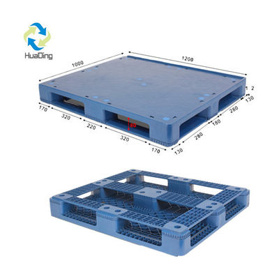 Single Faced 1200*1000mm 48"X40" 3 Runners Plastic Pallet for Beer and Glass Bottles