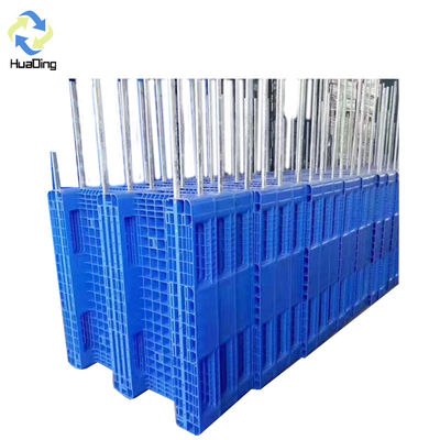 Anti-slip Rubber Inserted HUADING PVC Disposable Plastic Pallets for Blocks