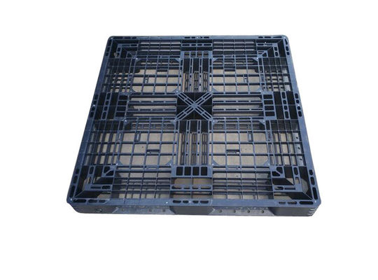 LOGO PRINT Customized Color 1100*1100 Black Euro Grid Deck Plastic Pallet for Storage