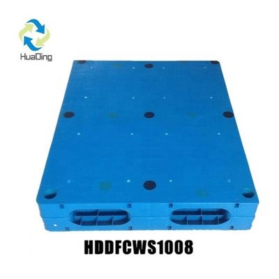 Industrial Packaging HUADING 1000x800mm Double Sides Heavy Duty Plastic Pallet Static Load 4T