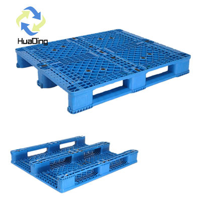 HUADING 1T Heavy Duty Double Face Plastic Pallet for 4-Way Entry in Racking System