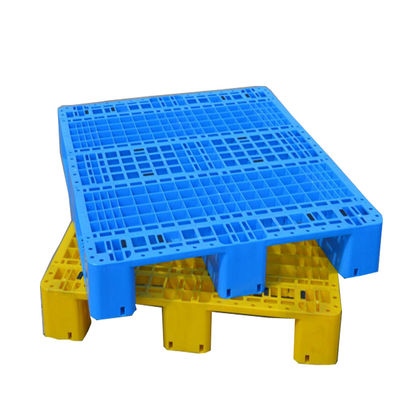 HUADING 1T Heavy Duty Double Face Plastic Pallet for 4-Way Entry in Racking System