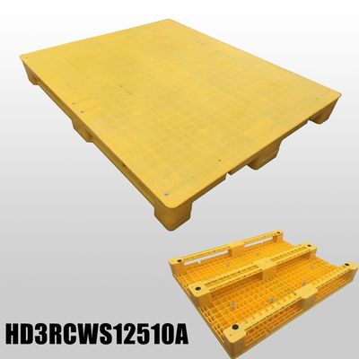 Single Faced HDPE HUADING 1250*1000mm Hygienic Plastic Pallet for Solid Top Rack