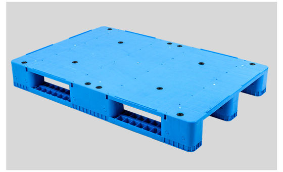 1200*1000mm 3 Skids Runners Single Faced Plastic Pallet for Other Racking System 1T