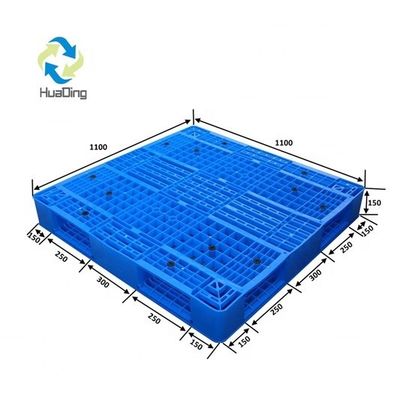 HUADING 1100x1100mm HDPE Double Side Plastic Pallet Designed for Industrial Packaging