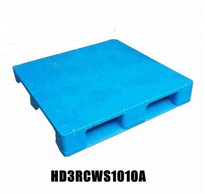 4-Way Entry HUADING 3-Runners Closed Deck 1000*1000mm Plastic Pallet with Steel Static Load 6T