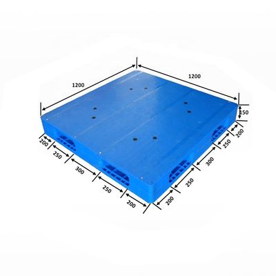 Blue HUADING 1200*1200 Double Closed Deck Plastic Pallet with 100% Virgin HDPE Material