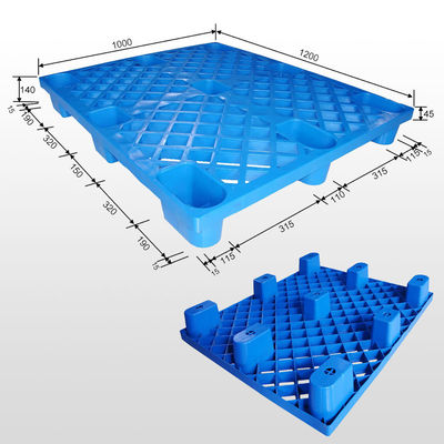 4-Way Entry Euro Type Single Faced Plastic Pallet without Recycling for One Way