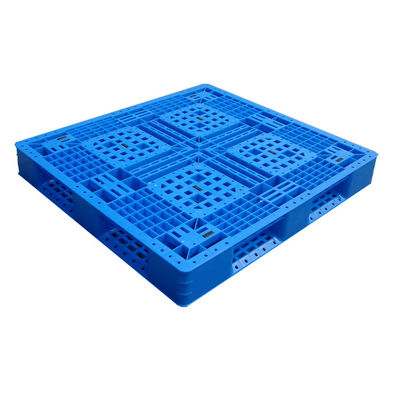 Single Faced Euro Type Plastic Pallet with Open Deck and 6 Runners Customizable Color