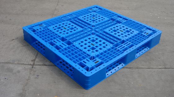 Single Faced Euro Type Plastic Pallet with Open Deck and 6 Runners Customizable Color