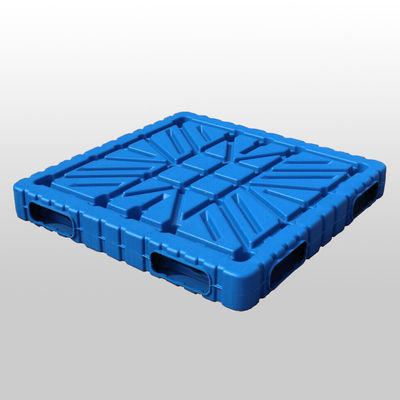 HUADING Single-Faced Euro Pallet Blow Molding Plastic 4-Way Entry Type Dynamic Load 1.5T