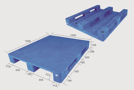 48x40 Pharmaceutical Industry Heavy Duty Flat Racking Plastic Pallet for Cold Room