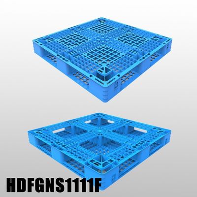 Single Faced Style 4-Way Entry Type Plastic Pallet for Durable in Shipping Warehouse