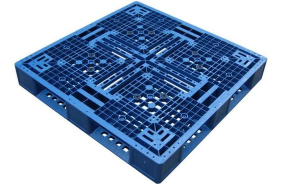 Single Faced Style 4-Way Entry Type Plastic Pallet for Durable in Shipping Warehouse