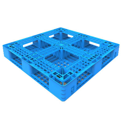 Single Faced Style 4-Way Entry Type Plastic Pallet for Durable in Shipping Warehouse