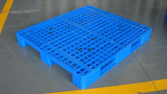 HUADING HDPE Single Face Perforated Plastic Pallet for Warehouse Racking 6T Static Load