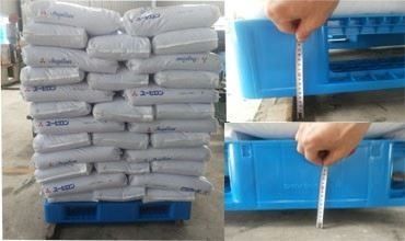 Reusable HDPE Made Double Face Grid Plastic Pallets Dynamic Load 1.5T 4-Way Entry Type