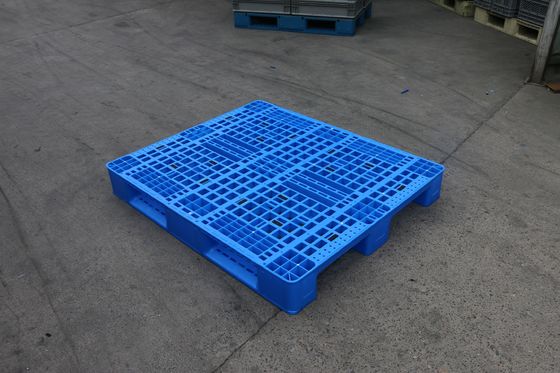 High Capacity 6T Static Load Euro Pallet in Blue HDPE or PP Material for Rack Storage