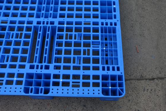 High Capacity 6T Static Load Euro Pallet in Blue HDPE or PP Material for Rack Storage
