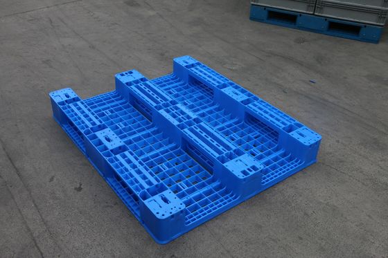 High Capacity 6T Static Load Euro Pallet in Blue HDPE or PP Material for Rack Storage